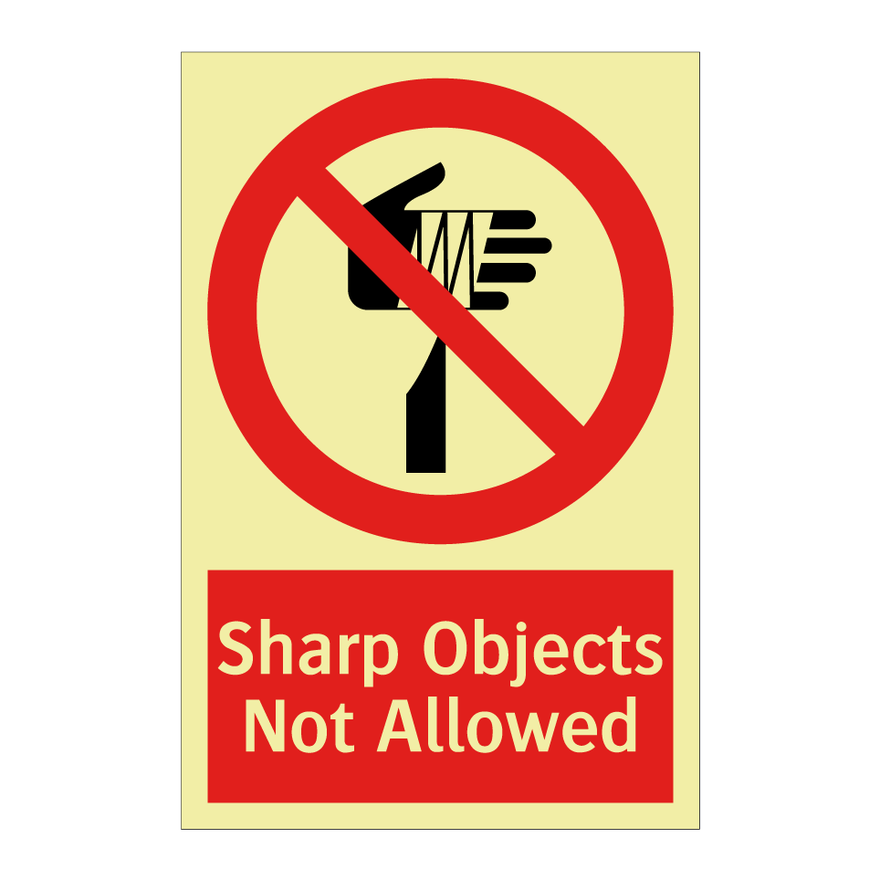 Sharp Objects Not Allowed