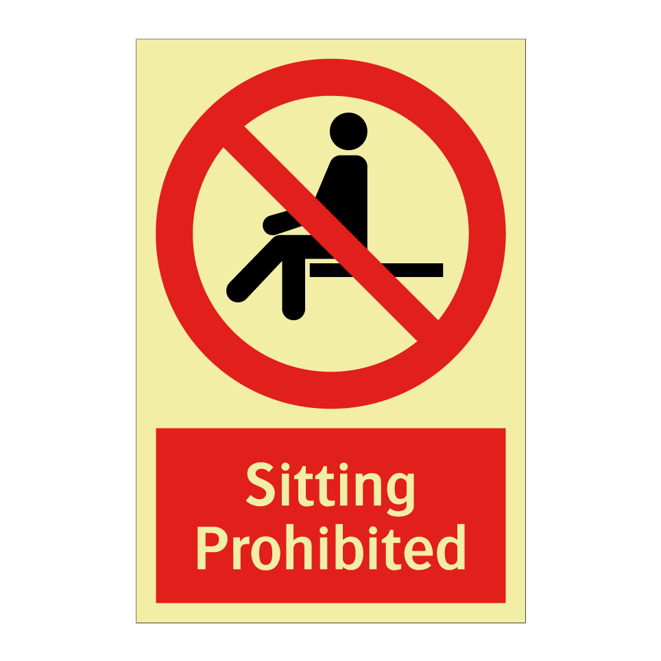 Sitting Prohibited