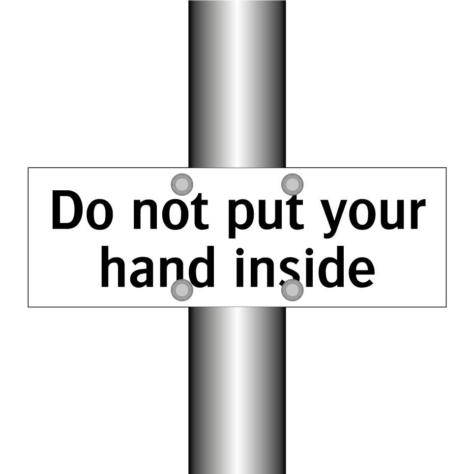 Do not put your hand inside