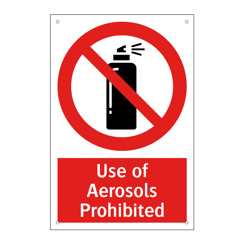 Use of Aerosols Prohibited