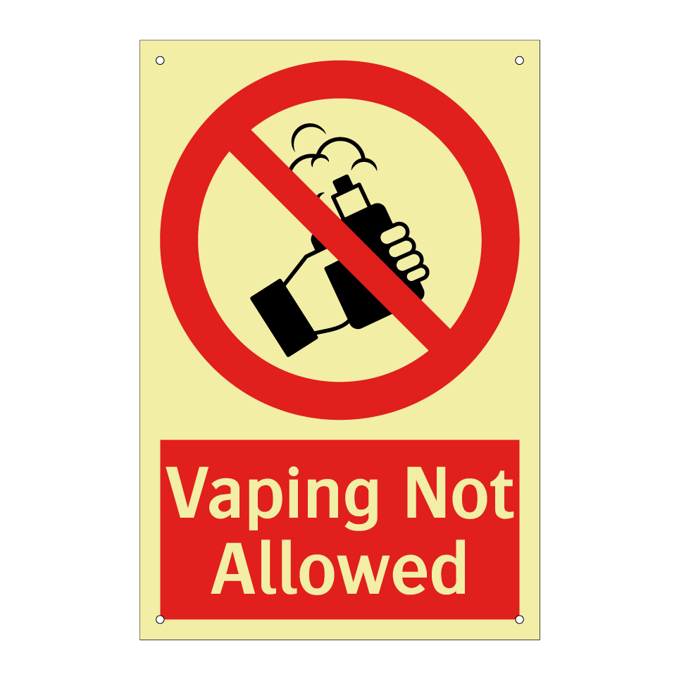 Vaping Not Allowed
