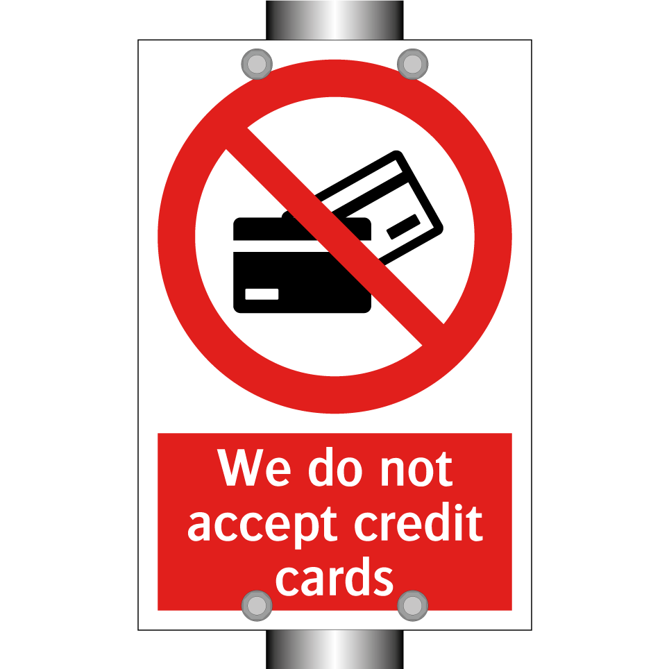 We do not accept credit cards