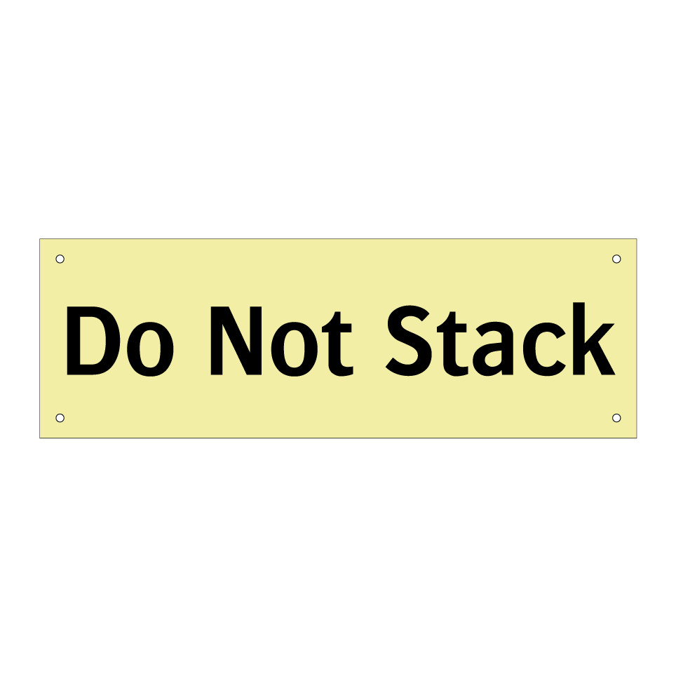 Do Not Stack
