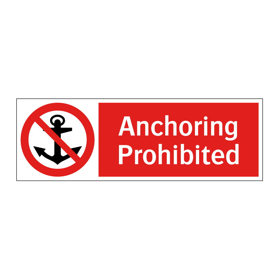 Anchoring Prohibited