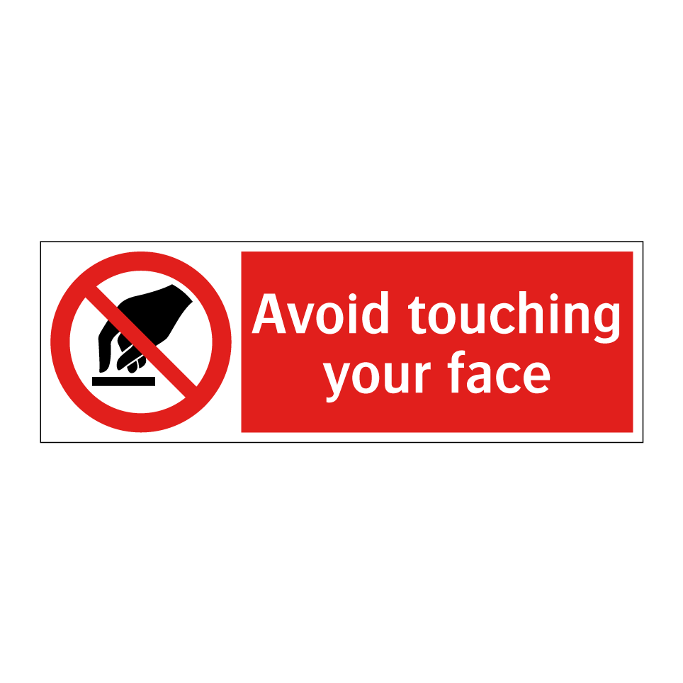 Avoid touching your face