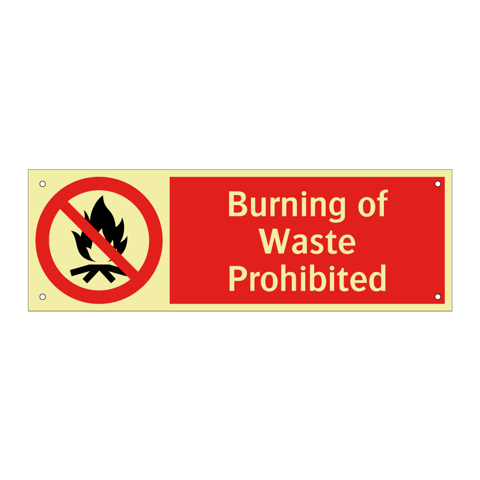 Burning of Waste Prohibited