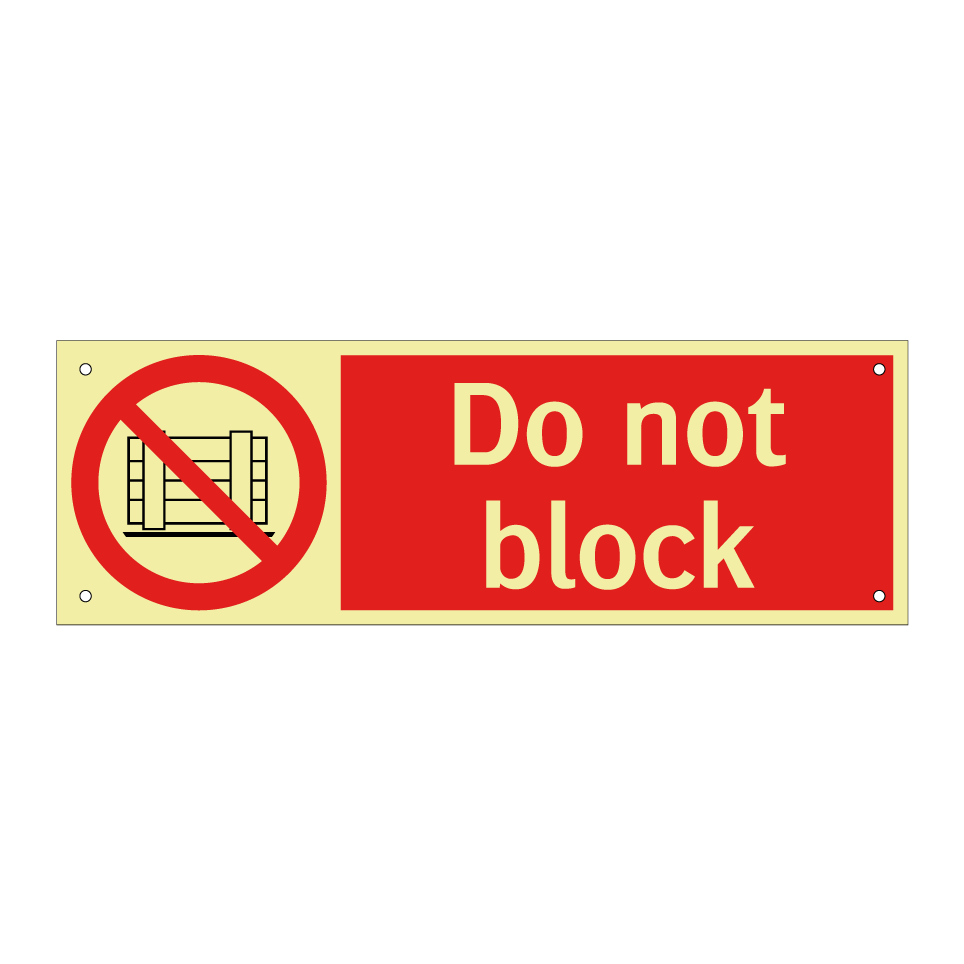 Do not block