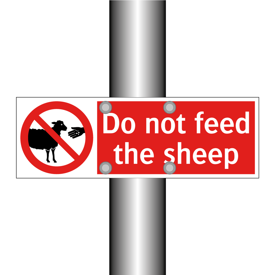 Do not feed the sheep