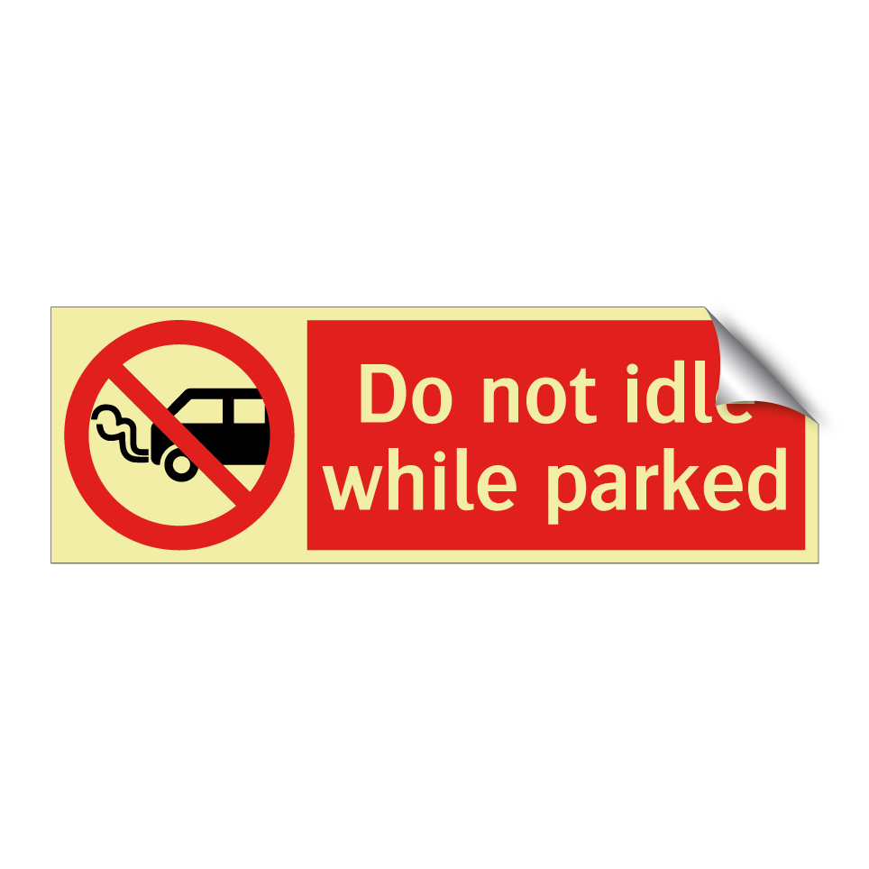 Do not idle while parked