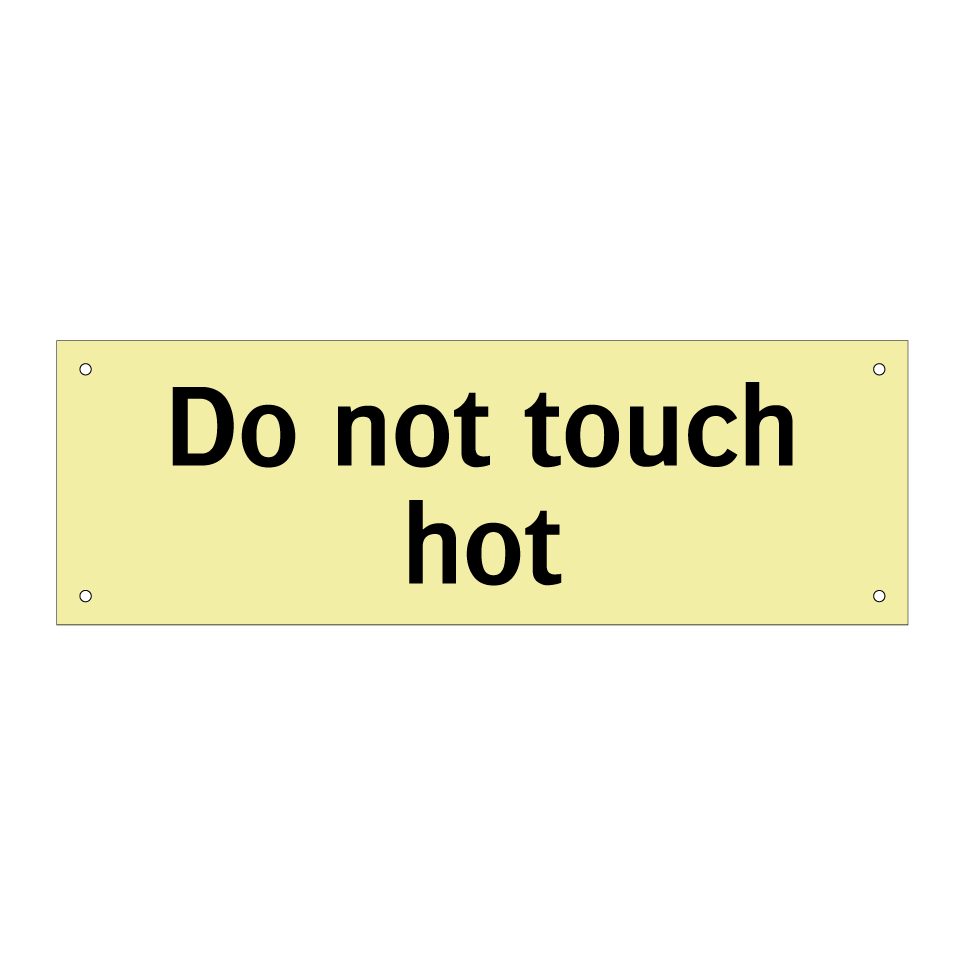 Do not touch hot