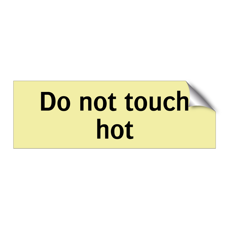 Do not touch hot