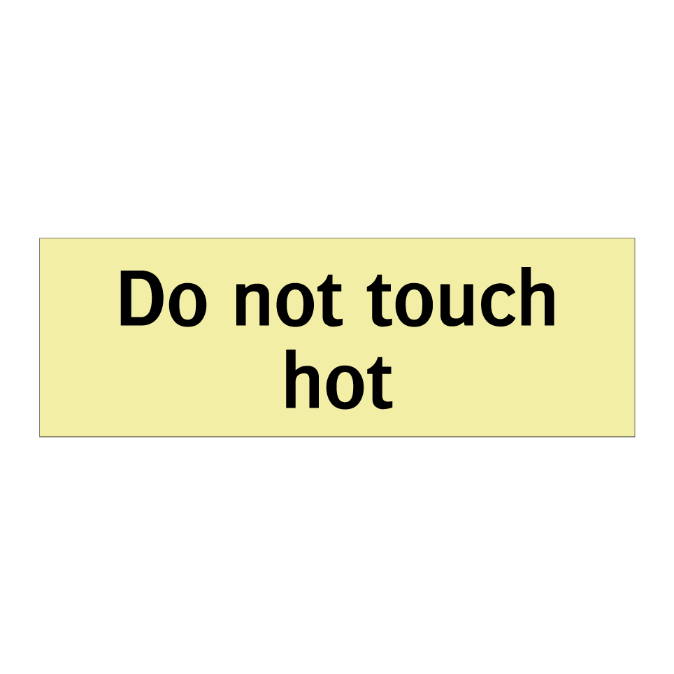 Do not touch hot