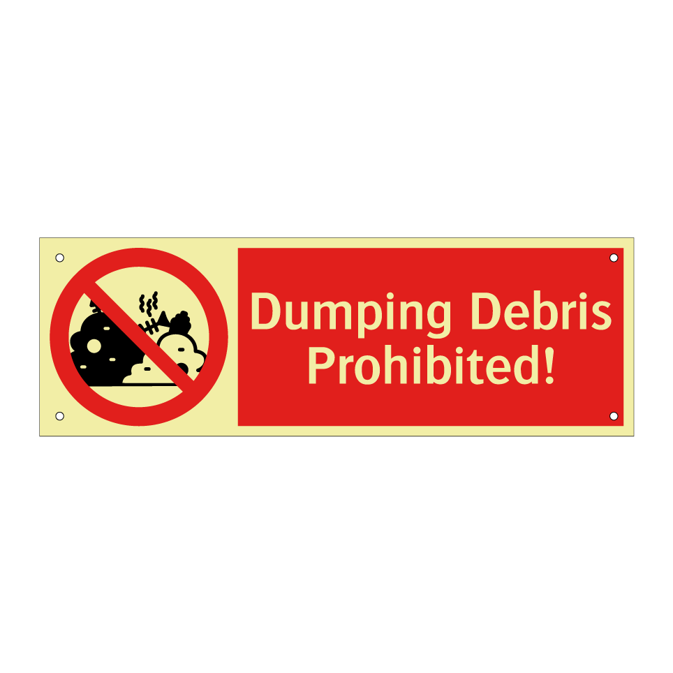 Dumping Debris Prohibited!