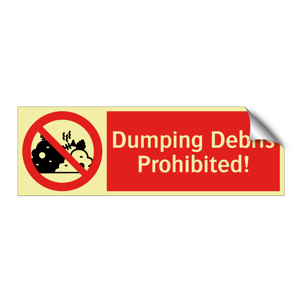 Dumping Debris Prohibited!