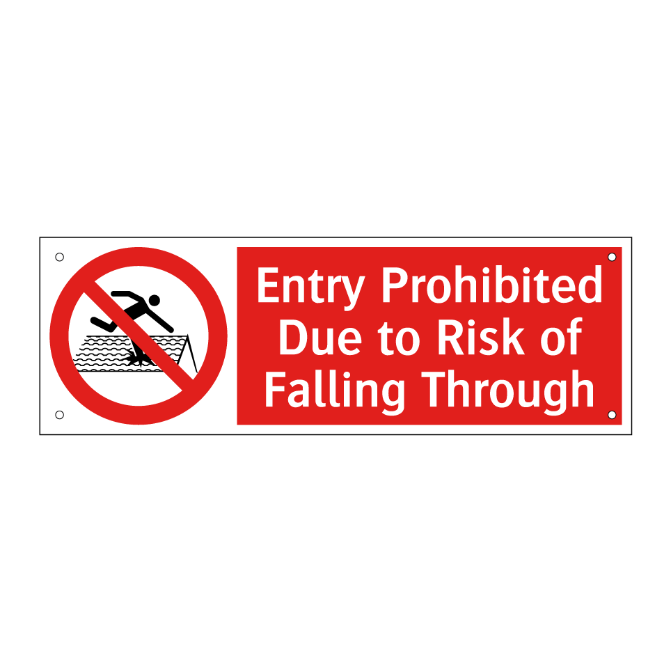 Entry Prohibited Due to Risk of Falling Through