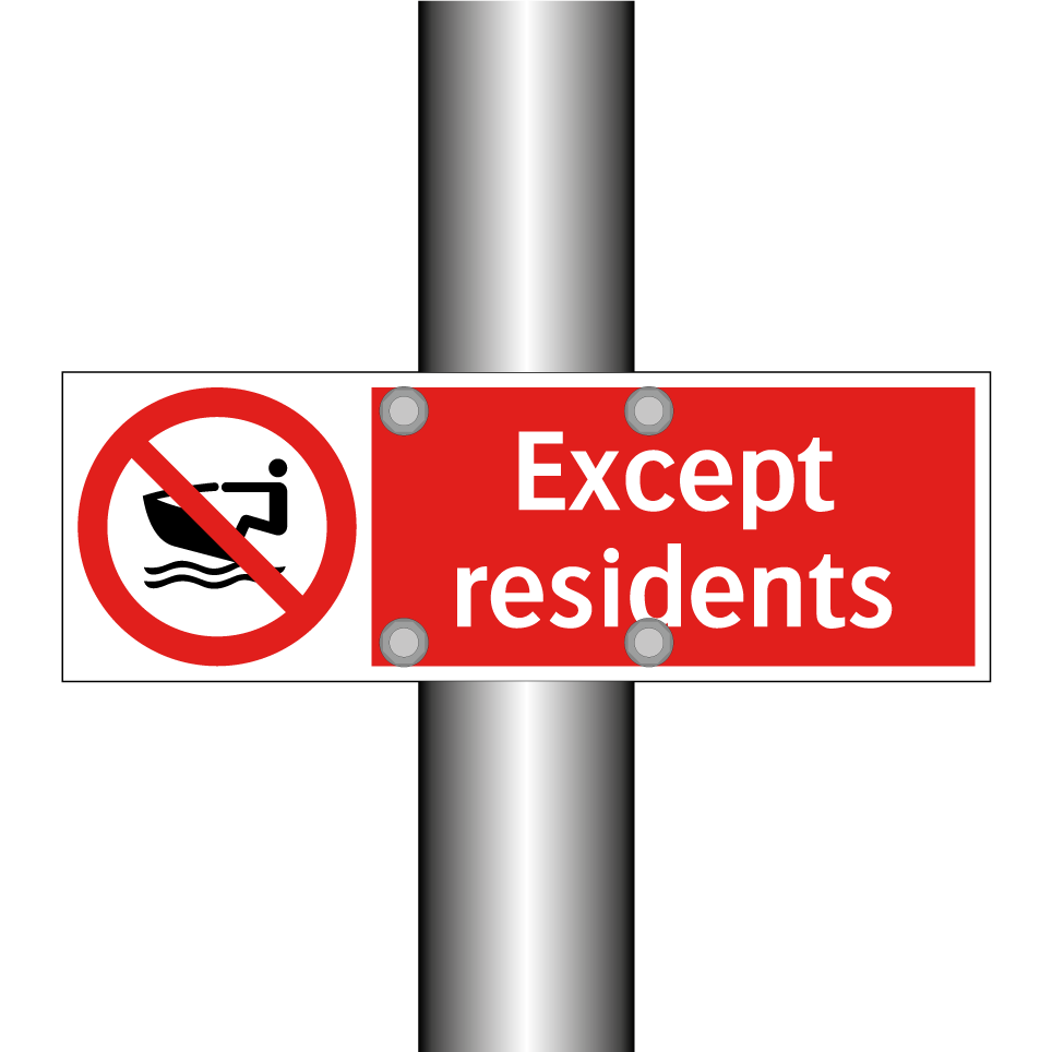Except residents