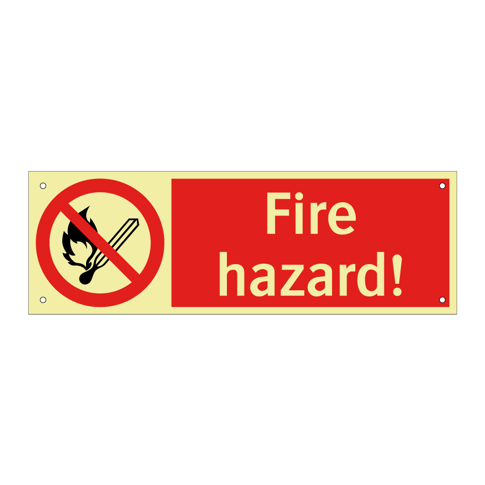 Fire hazard!