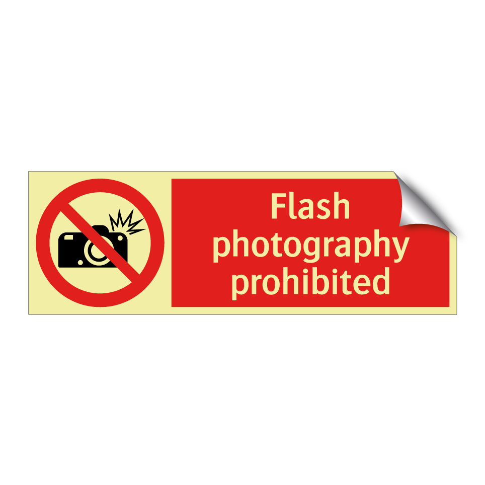 Flash photography prohibited