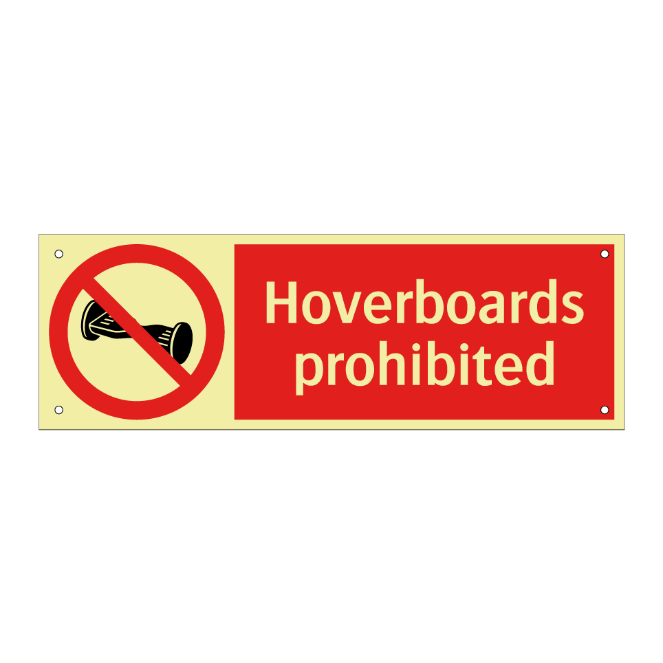 Hoverboards prohibited