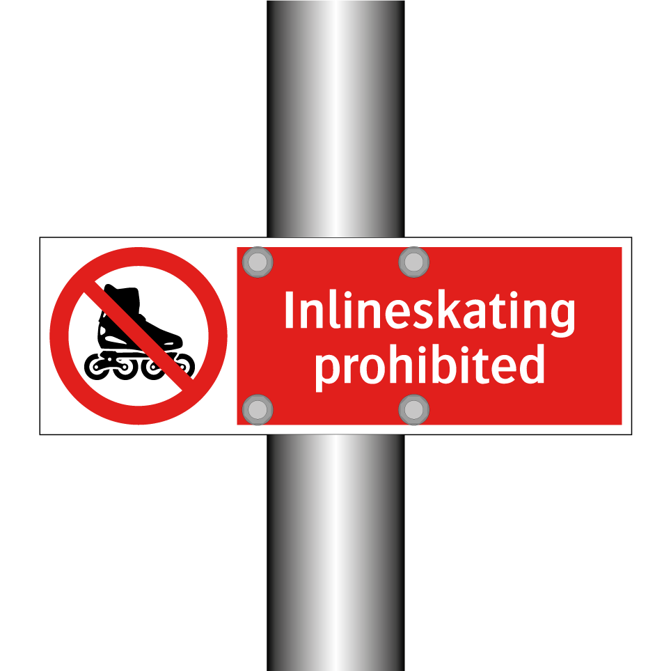 Inlineskating prohibited