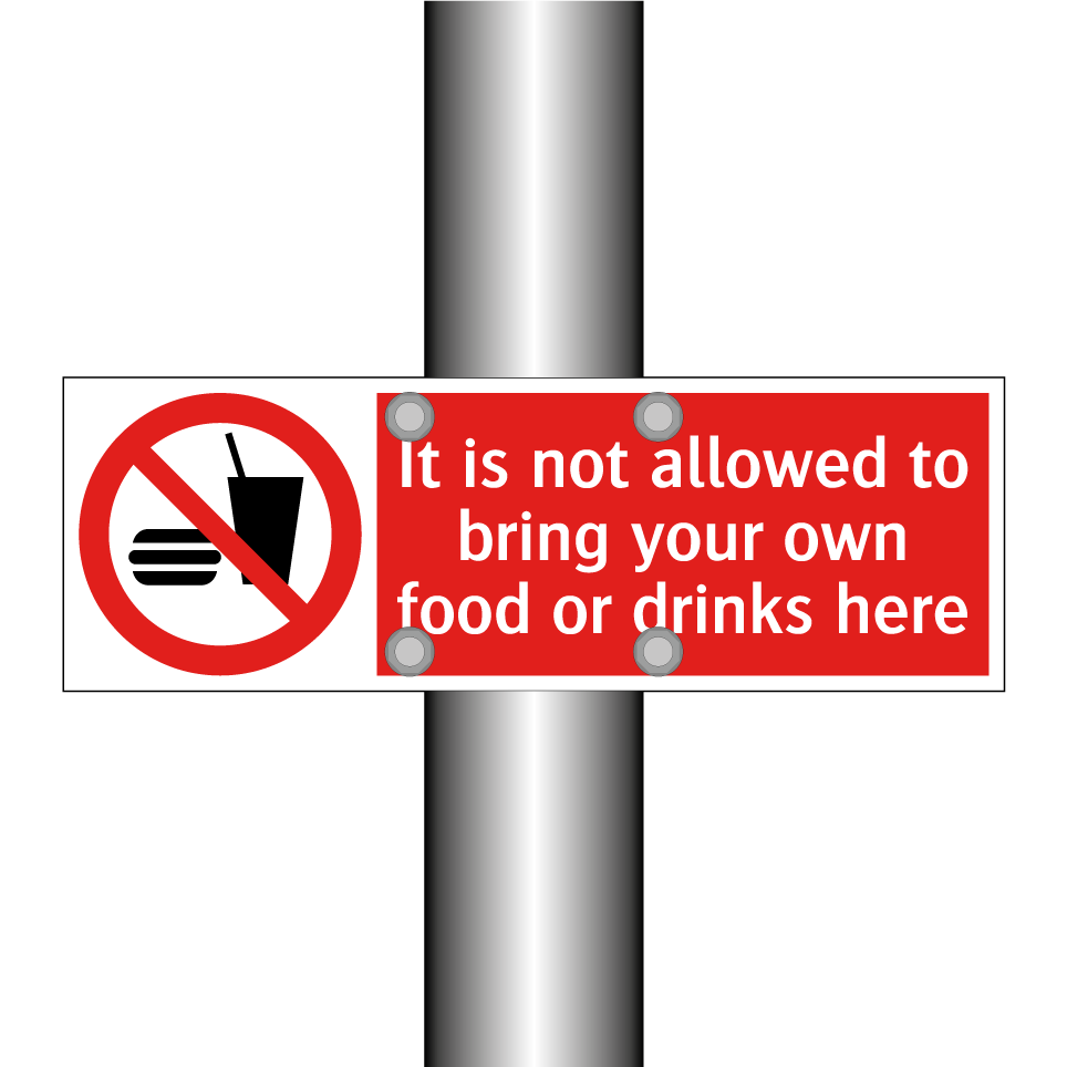 It is not allowed to bring your own food or drinks here