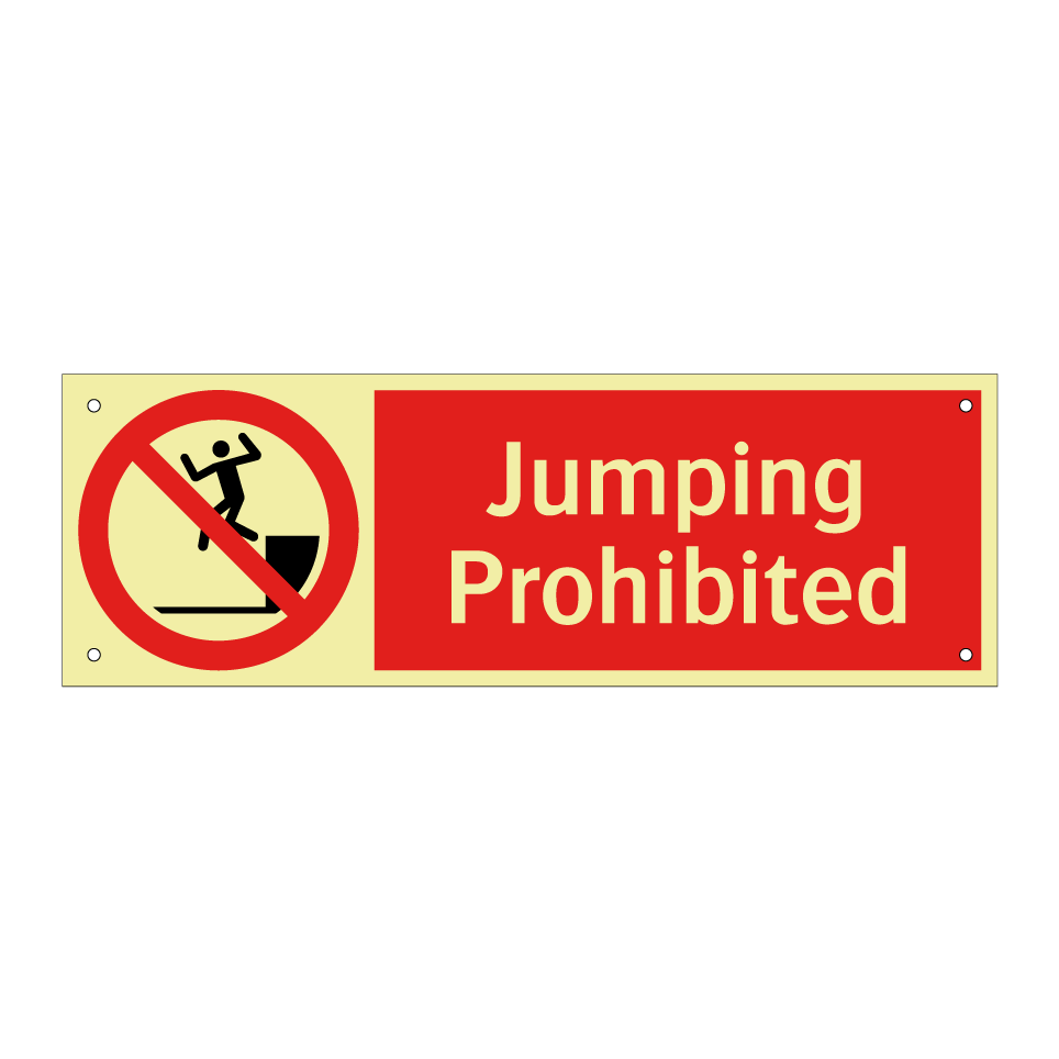 Jumping Prohibited
