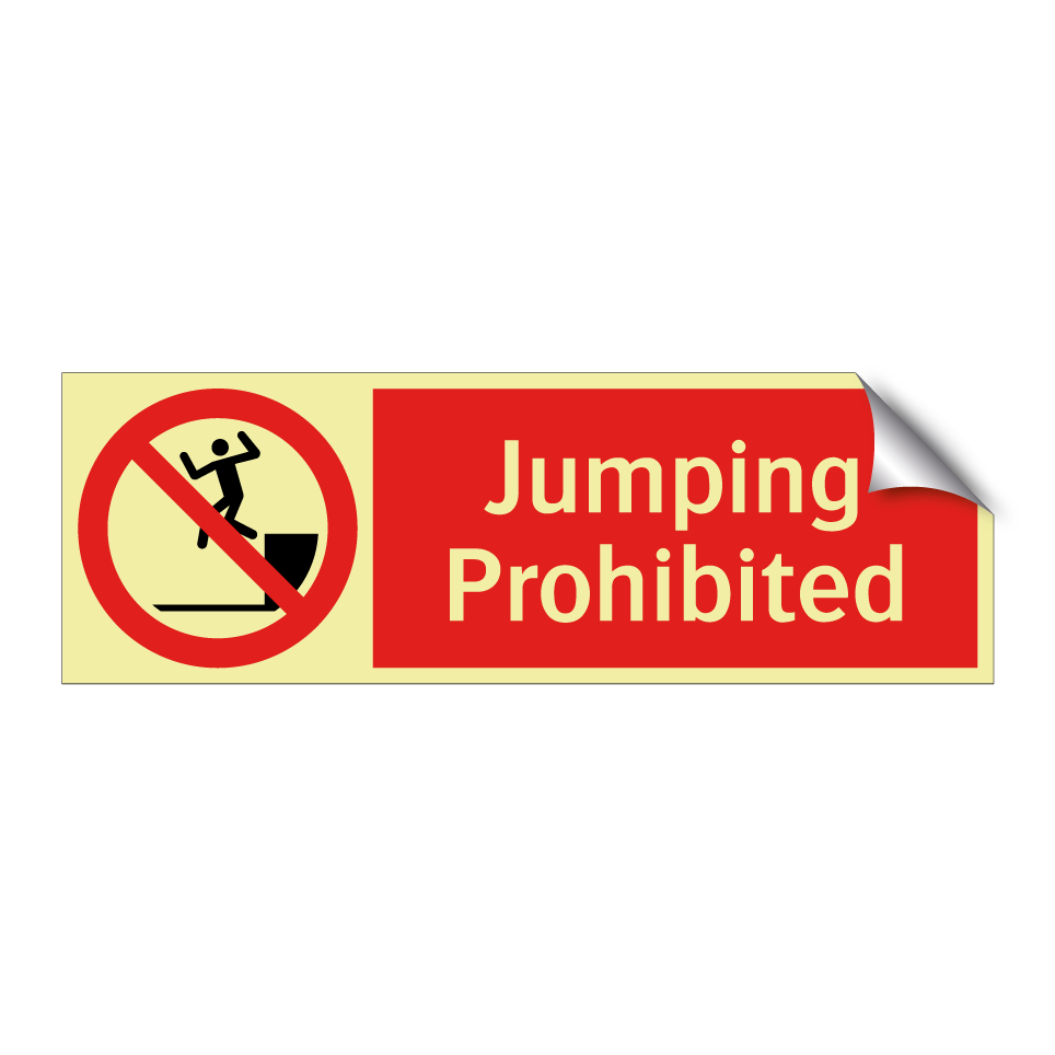 Jumping Prohibited