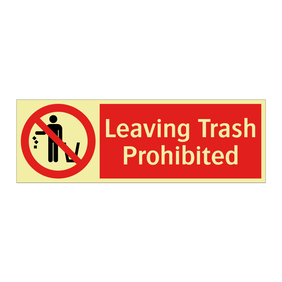Leaving Trash Prohibited