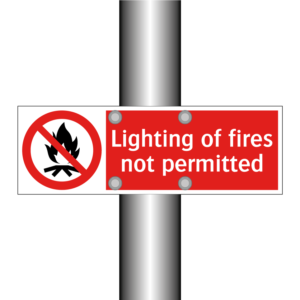 Lighting of fires not permitted