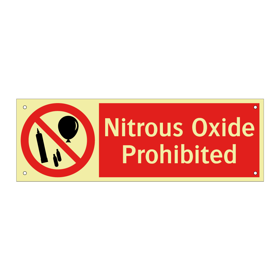 Nitrous Oxide Prohibited