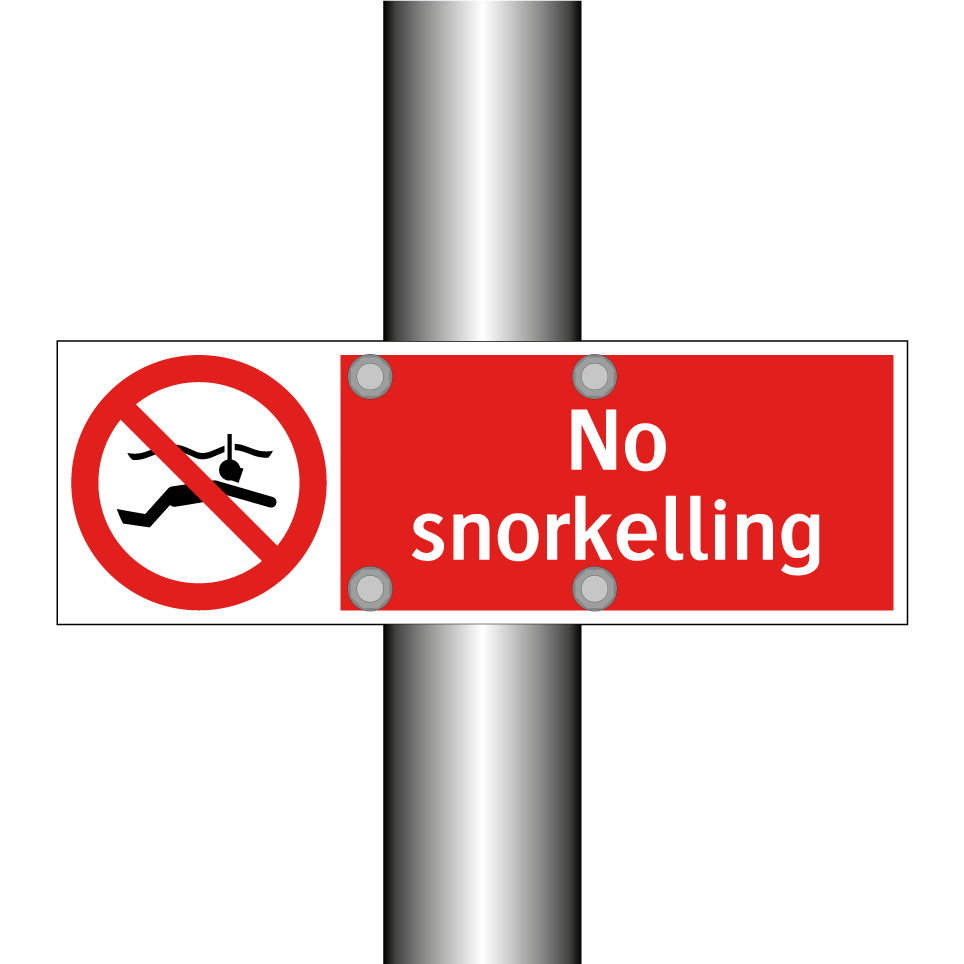 No snorkelling
