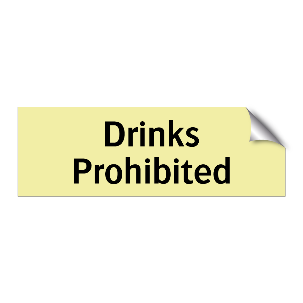 Drinks Prohibited