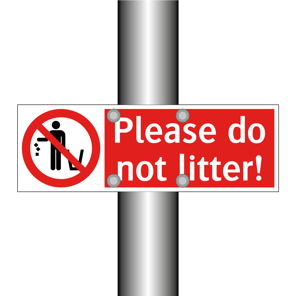 Please do not litter!
