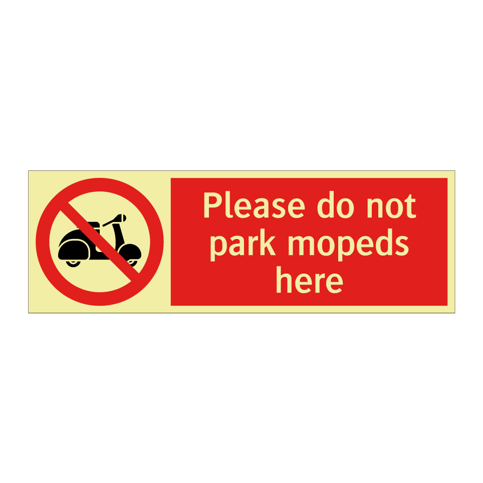 Please do not park mopeds here