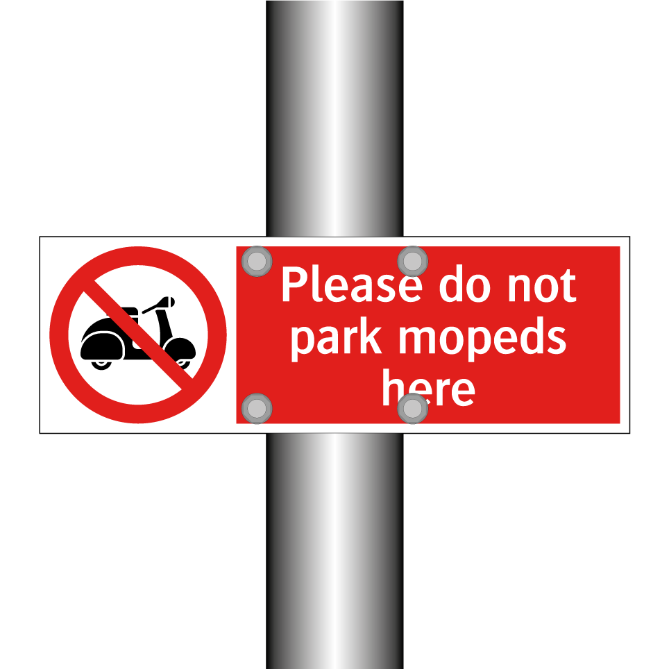 Please do not park mopeds here