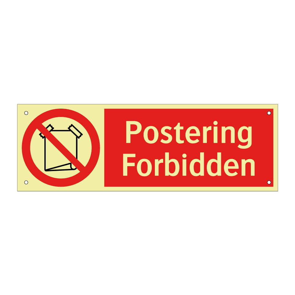 Postering Forbidden