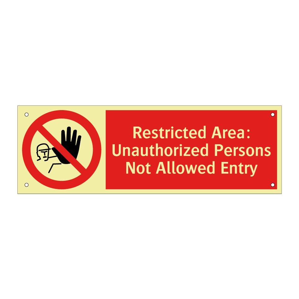 Restricted Area: Unauthorized Persons Not Allowed Entry