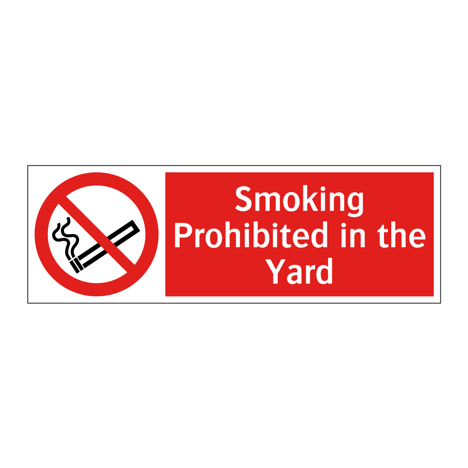 Smoking Prohibited in the Yard
