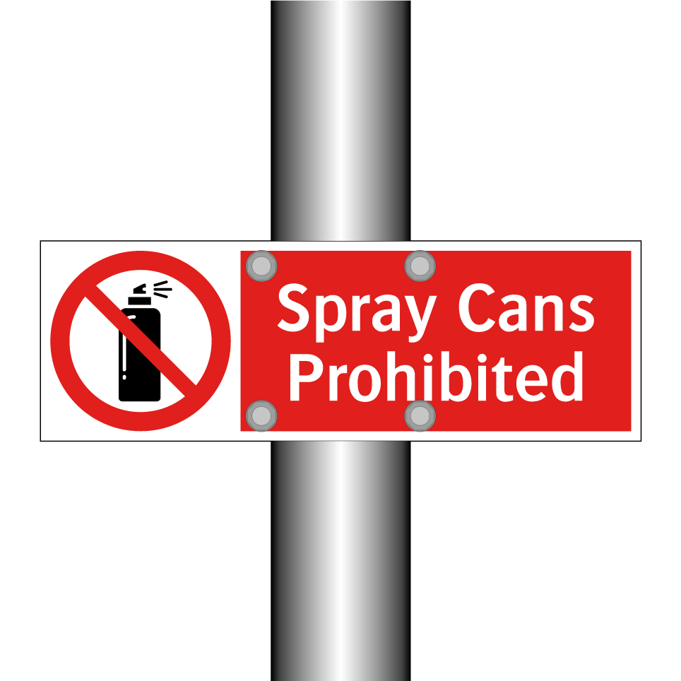 Spray Cans Prohibited