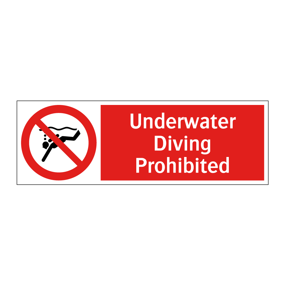 Underwater Diving Prohibited