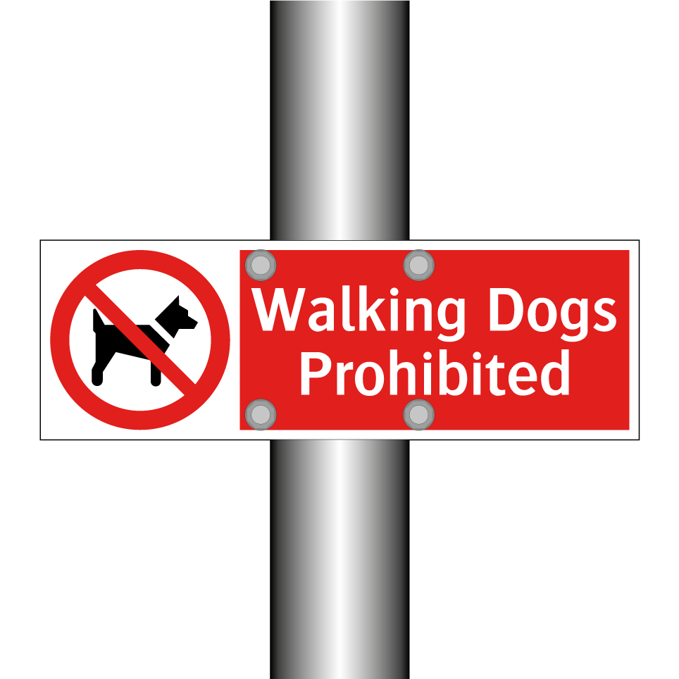 Walking Dogs Prohibited