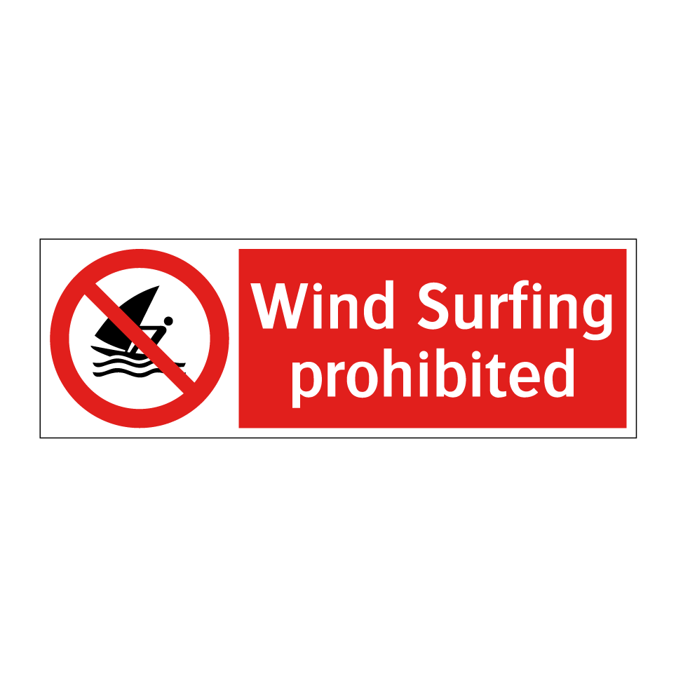 Wind Surfing prohibited