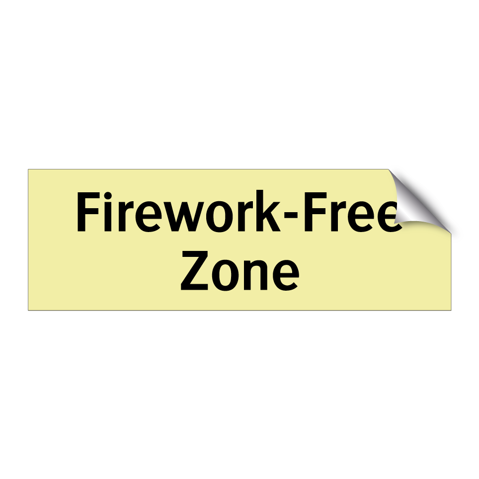 Firework-Free Zone