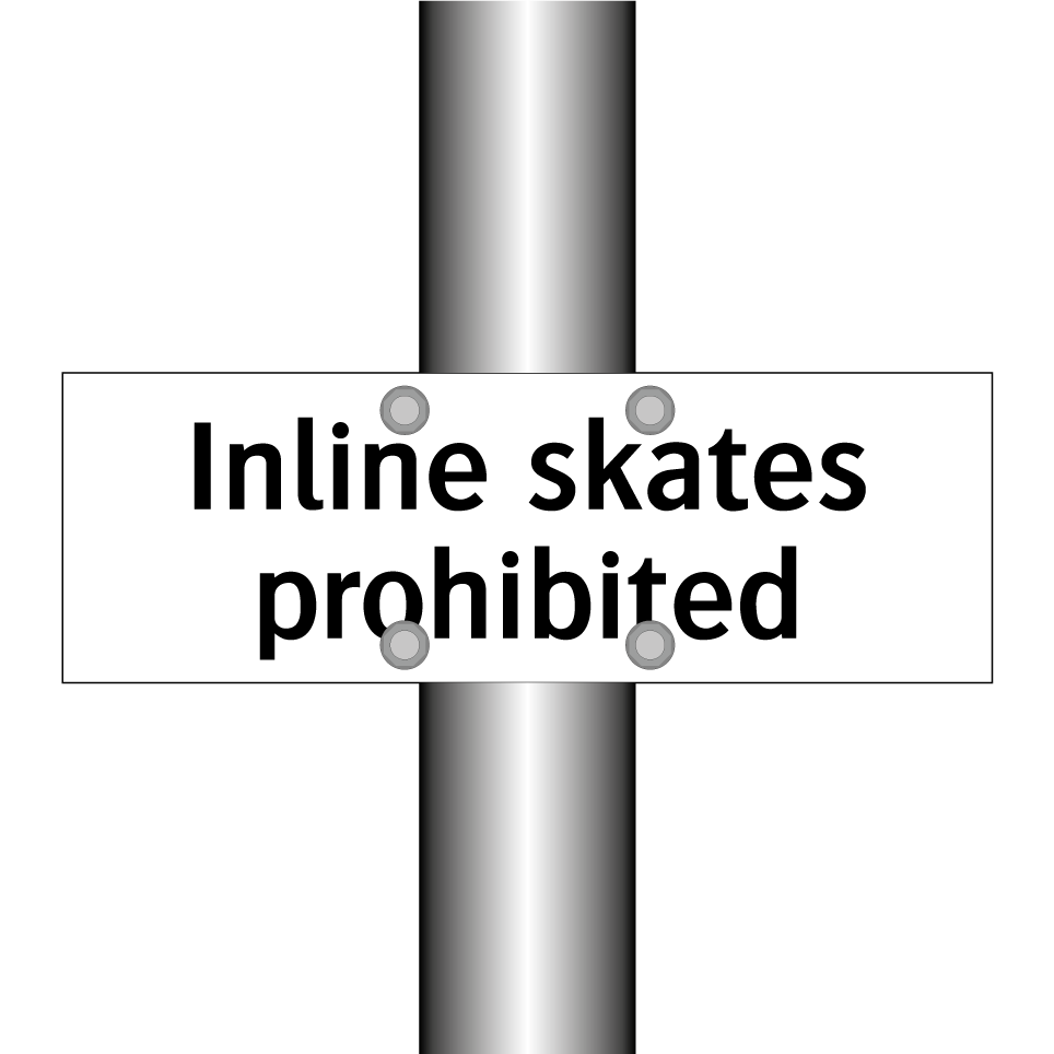Inline skates prohibited