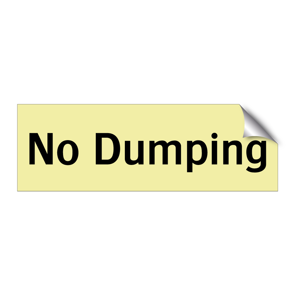 No Dumping