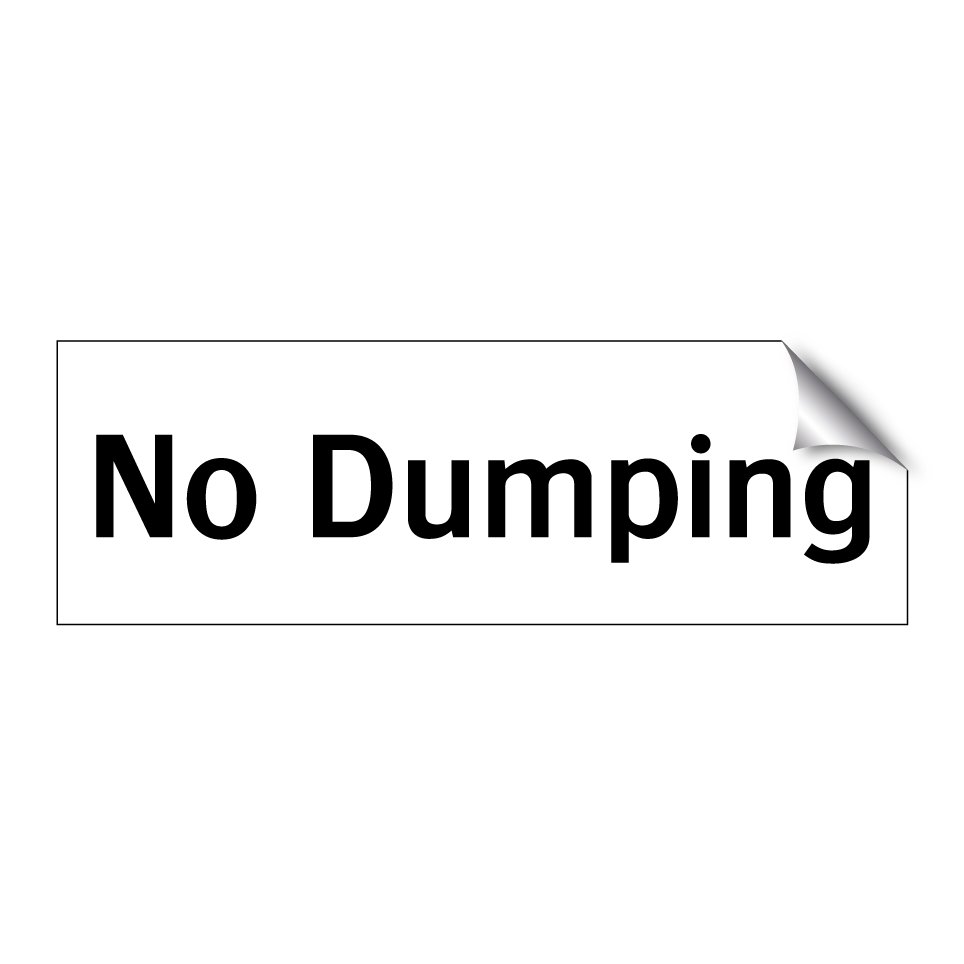No Dumping