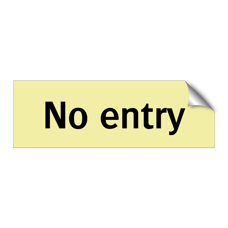 No entry