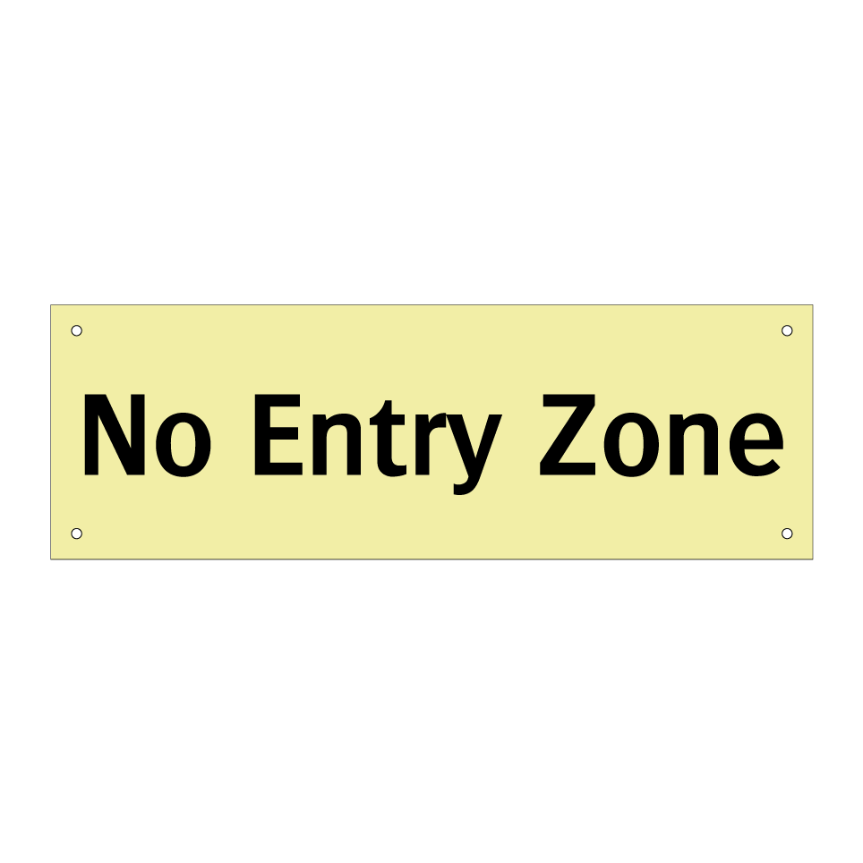 No Entry Zone