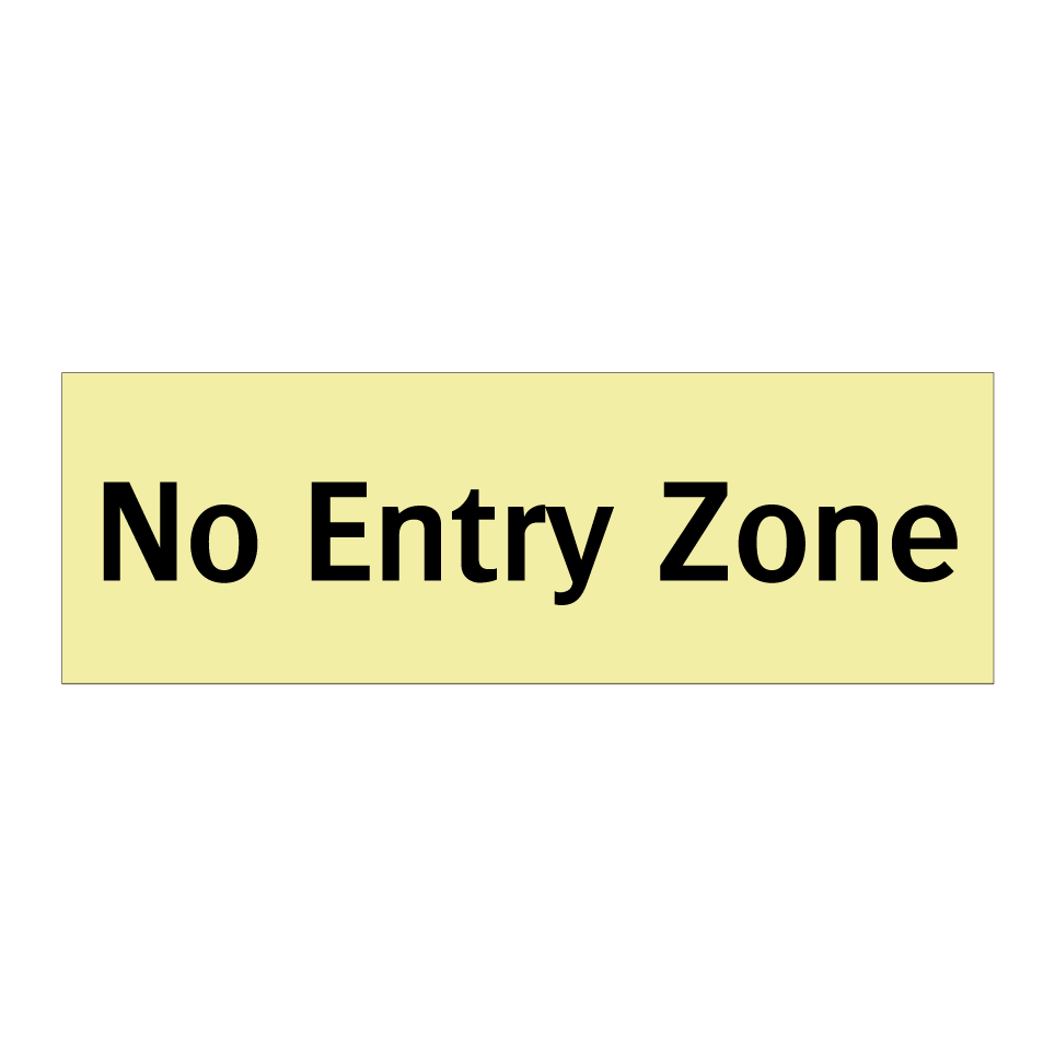 No Entry Zone