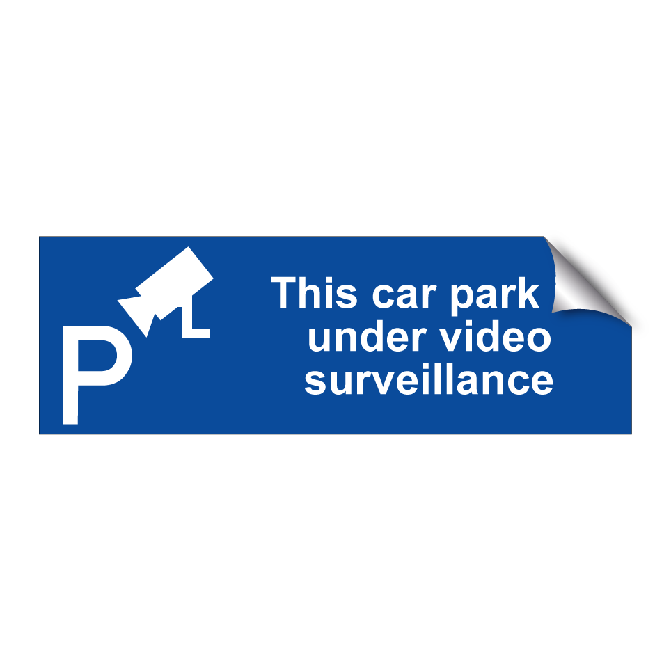 This car park is under video surveillance